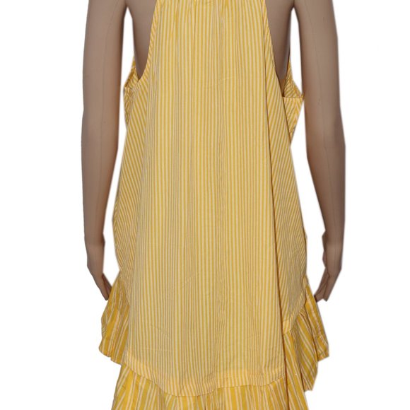 Free People Be Real Mini Dress Striped Printed Smocked NWT S & M - Picture 8 of 9